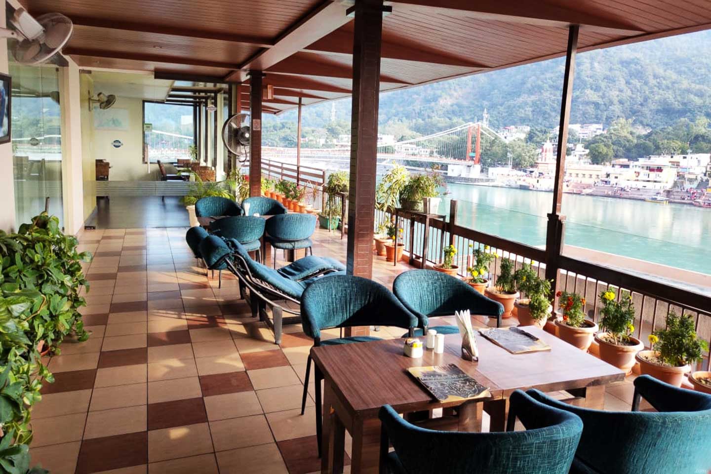 Ganga View Cafe in Rishikesh India